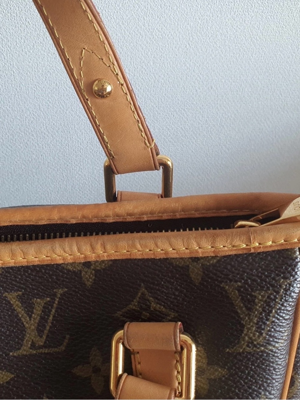 Louis Vuitton estrela MM + dust cover Monogram Canvas Satchel in Brown and Tan - Picture 6 of 16